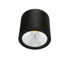 Atom AT9064/5/6 - 10W/25W/35W LED Dimmable Surface Mount Downlight IP54 - Black, 35W, 3000K