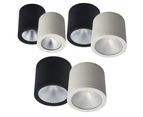 Atom AT9064/5/6 - 10W/25W/35W LED Dimmable Surface Mount Downlight IP54 - Black, 35W, 4000K