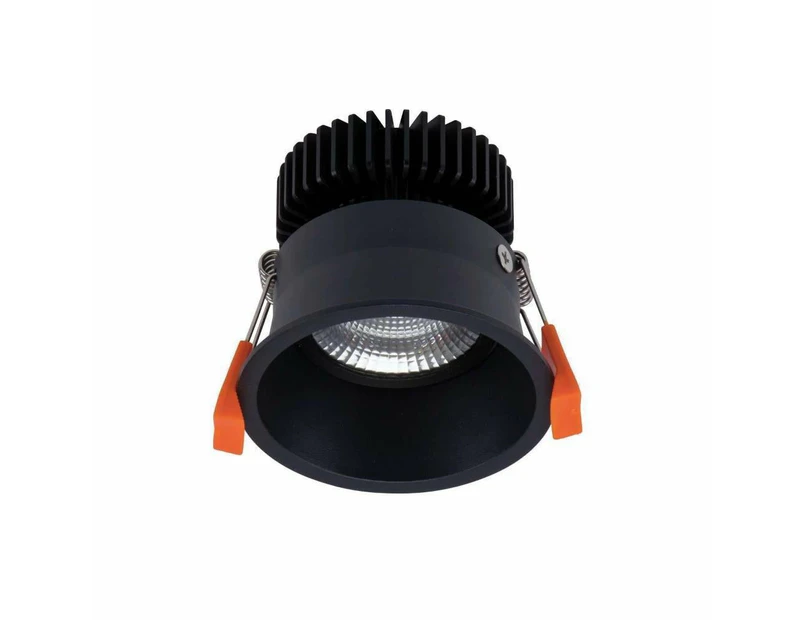 Domus DEEP-10-TRIO - 10W LED Tri-Colour Dimmable Deepset Tiltable Downlight - Black