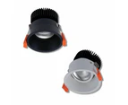 Domus DEEP-10-TRIO - 10W LED Tri-Colour Dimmable Deepset Tiltable Downlight - Black