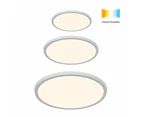 Nordlux OJA - 15W/20W/30W Smart LED White Tuneable Round Oyster Ceiling Light IP20 White