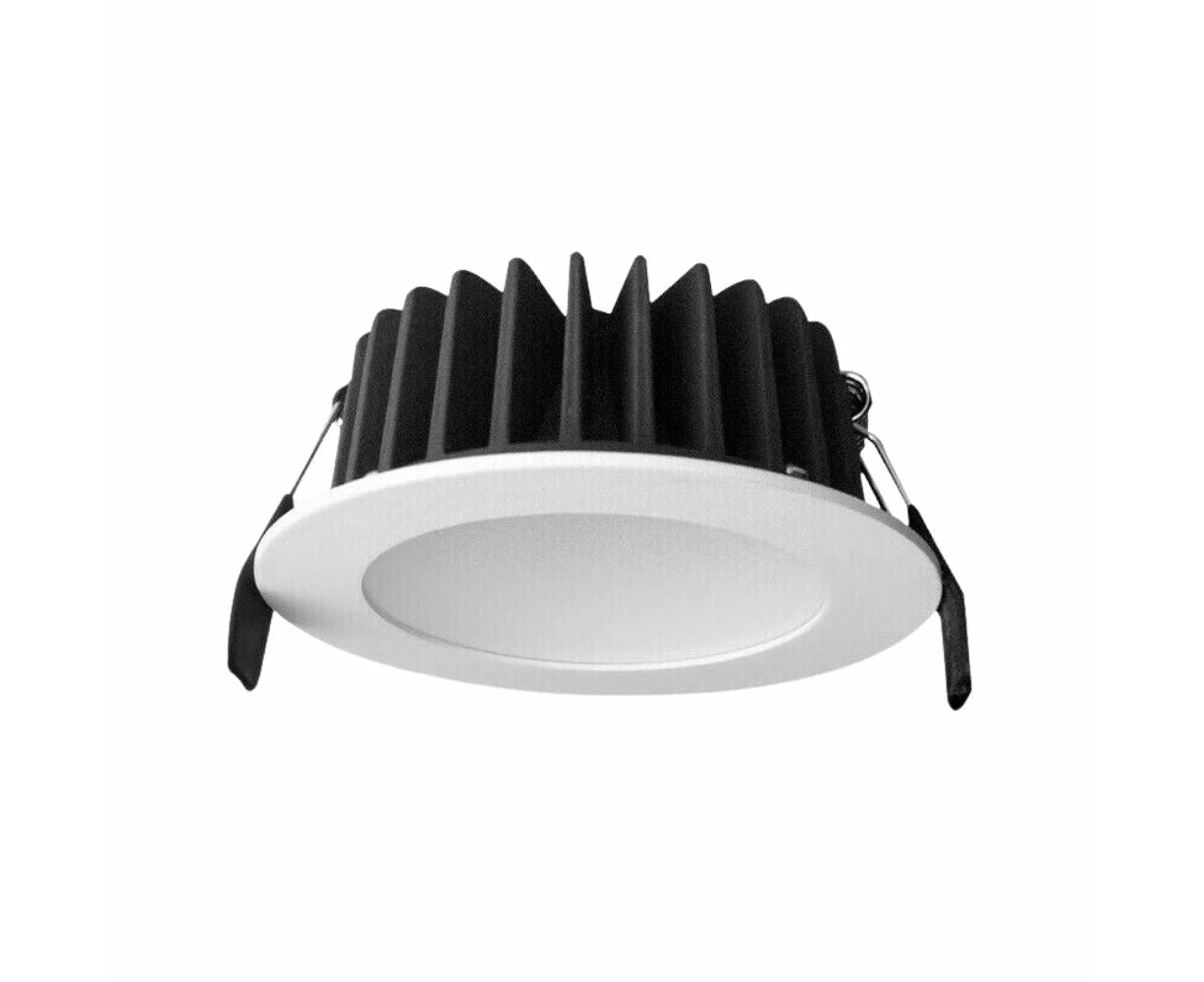 Lummax DL9012 - 12W LED Dimmable Round Flat Face Downlight IP44 - White / 3000K