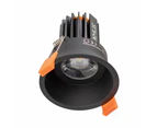 Domus CELL-9-5CCT-D75 - 9W LED 5-CCT Switchable Dimmable D75 Mini Fixed Deepset Downlight - Black