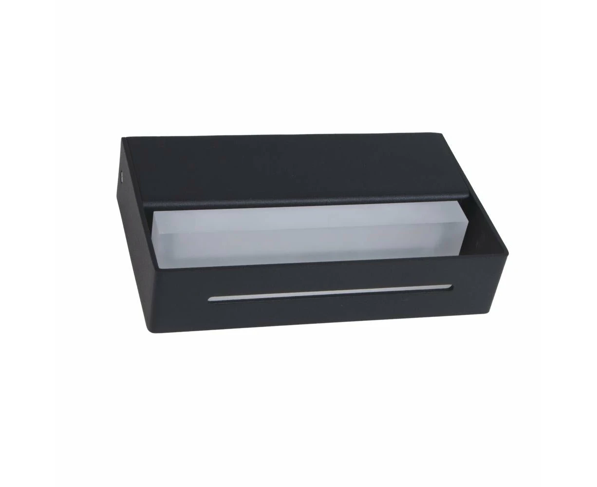 SCI CRAFT - 7W LED Modern Exterior Up/Down Wall Light IP54 - 3000K - Black