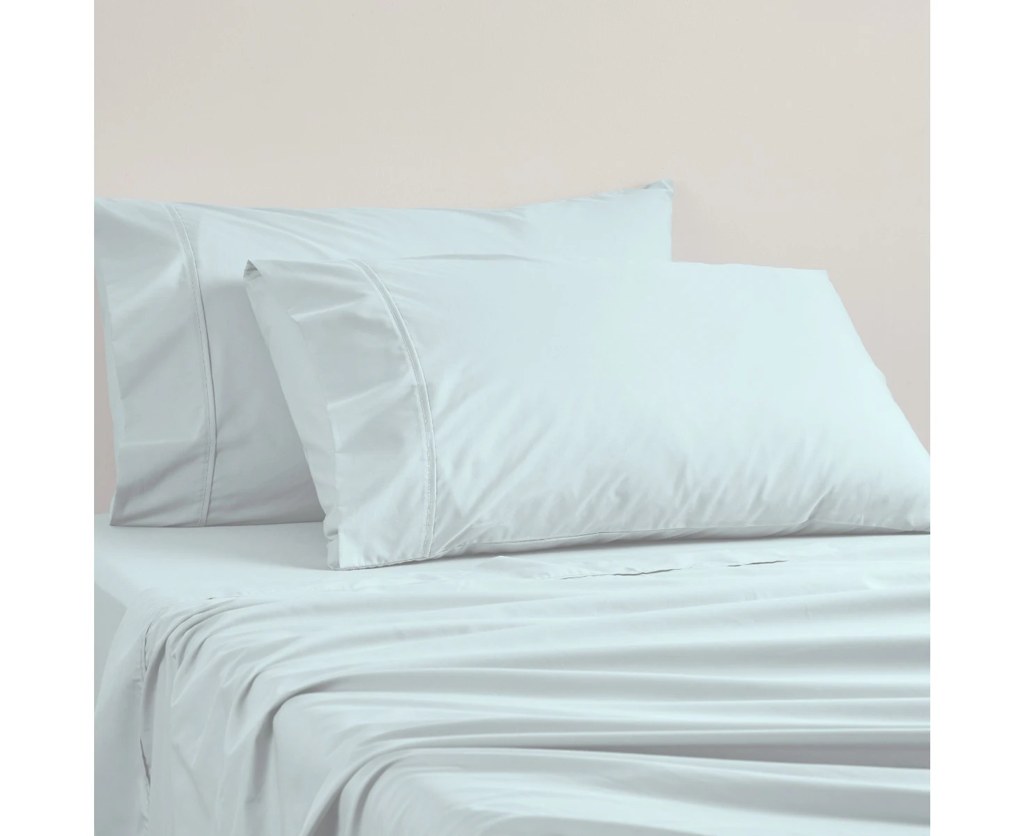 Logan and Mason 250TC Poly/Cotton Percale Sheet Set Chambray