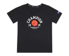 Champion Youth Boys' Graphic Short Sleeve Tee / T-Shirt / Tshirt - Black