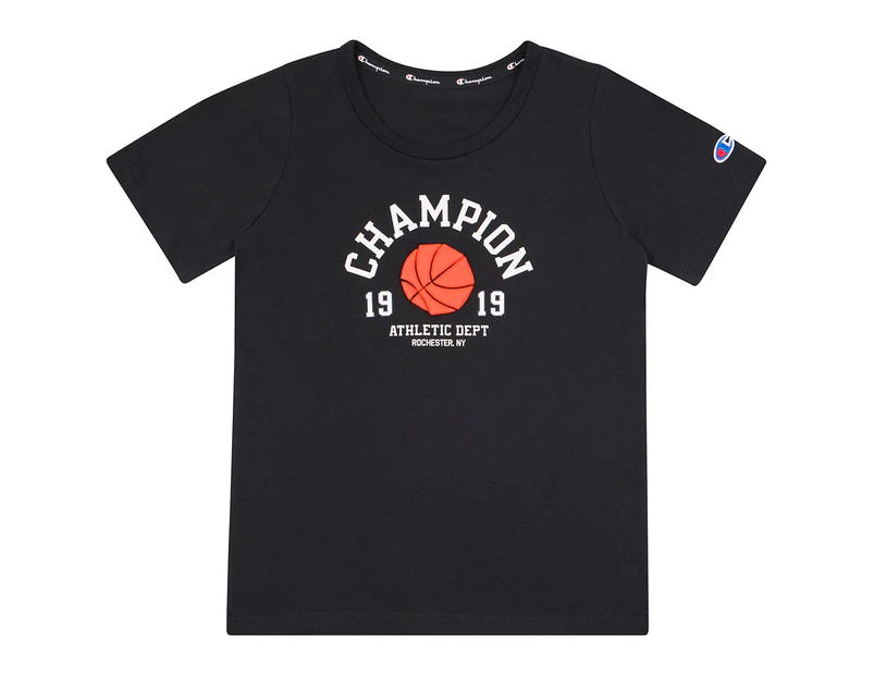 Champion Youth Boys' Graphic Short Sleeve Tee / T-Shirt / Tshirt - Black