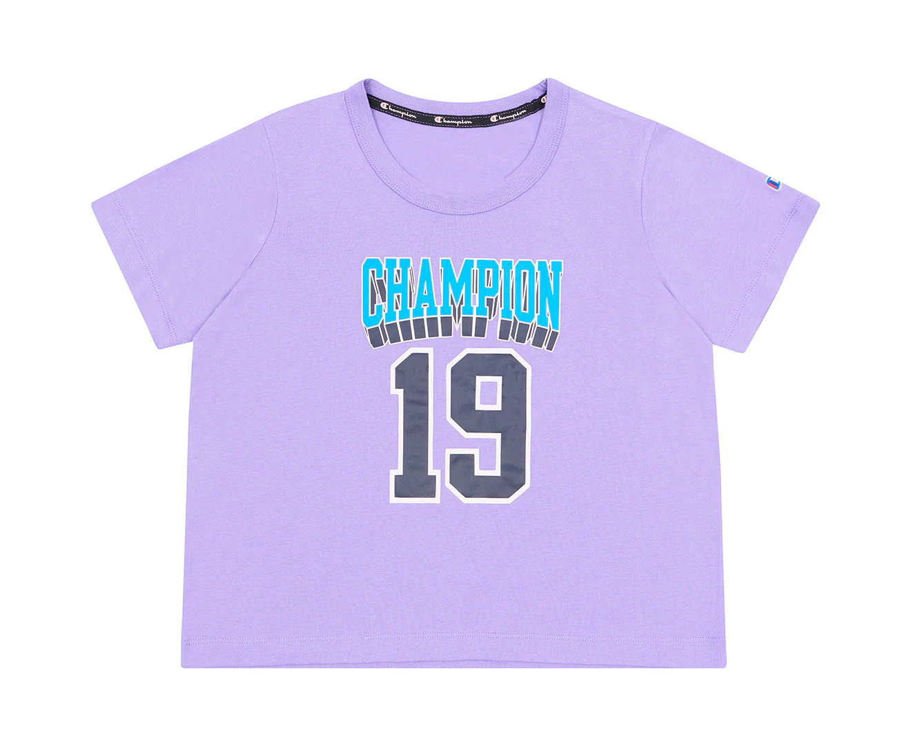 Champion Youth Girls' Sports Graphic Boxy Tee / T-Shirt / Tshirt - Purple