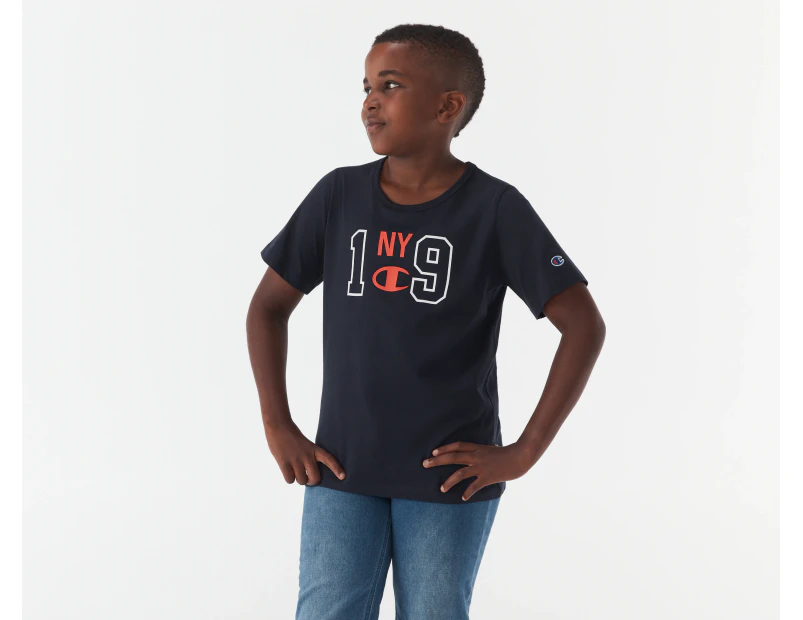 Champion Youth Boys' Graphic Short Sleeve Tee / T-Shirt / Tshirt - Navy