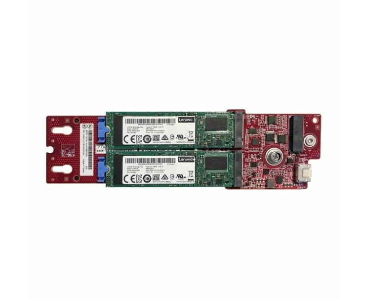 LENOVOThinkSystem M.2 SATA NVMe 2-Bay Enablement Kit for ST250V2 SR250V2 ST650V2 SR630V2 SR650V2 SR670V2