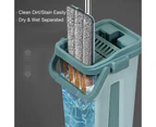 Self Cleaning Mop Bucket Hands Free 360 Rotating Wash - Green