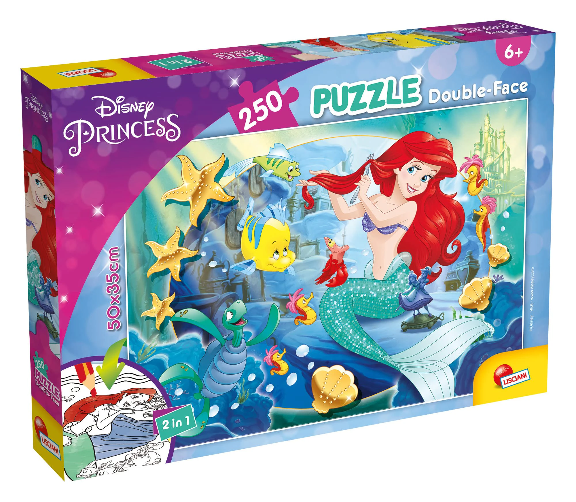 Liscianigiochi 91706 Disney Puzzle Df Plus 250 Ariel