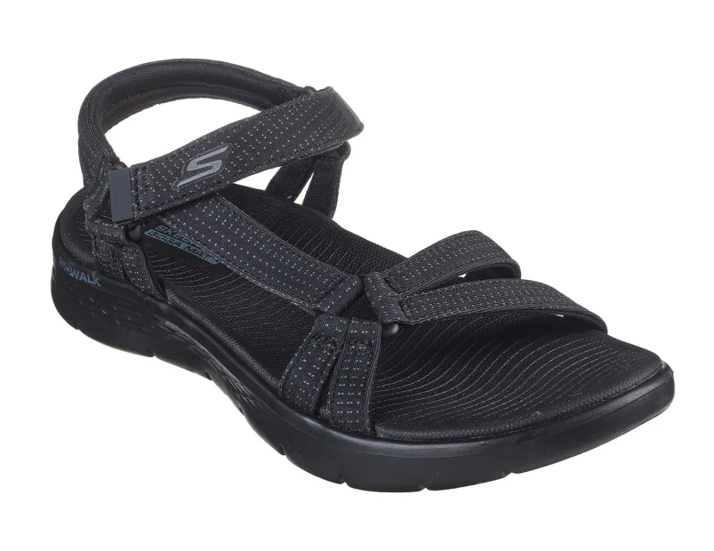 Skechers Women's GOWalk Flex Sublime Sandals - Pitch Black