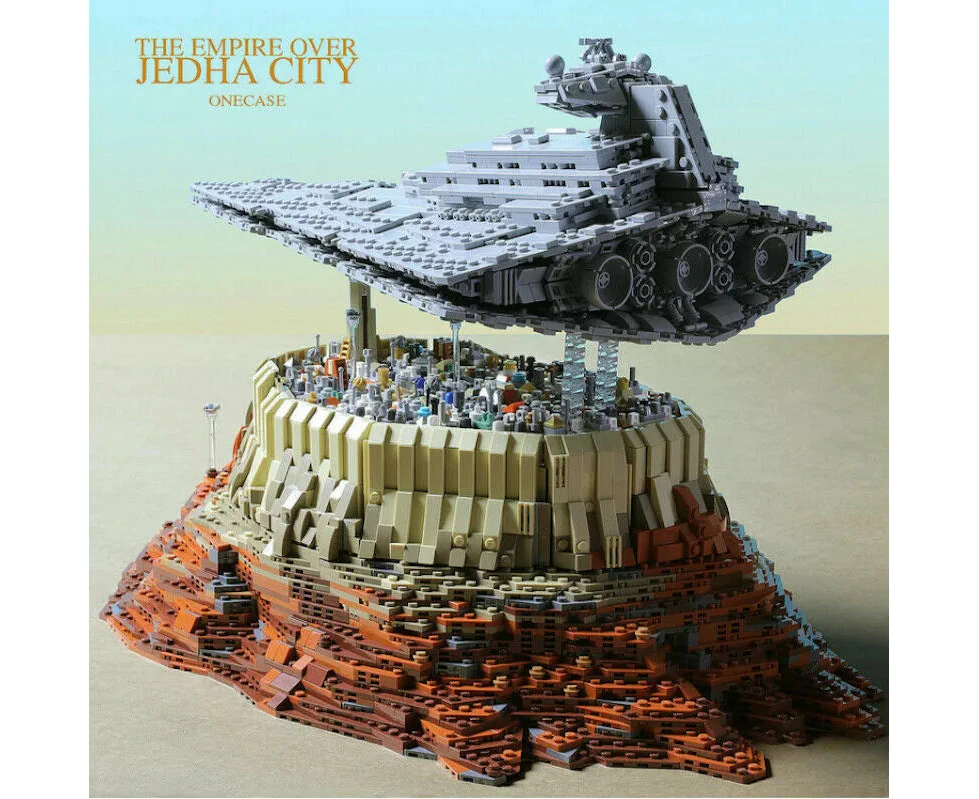 5162PCS Star Destroyer Empire Ship Over Jedha City Building Block Model New