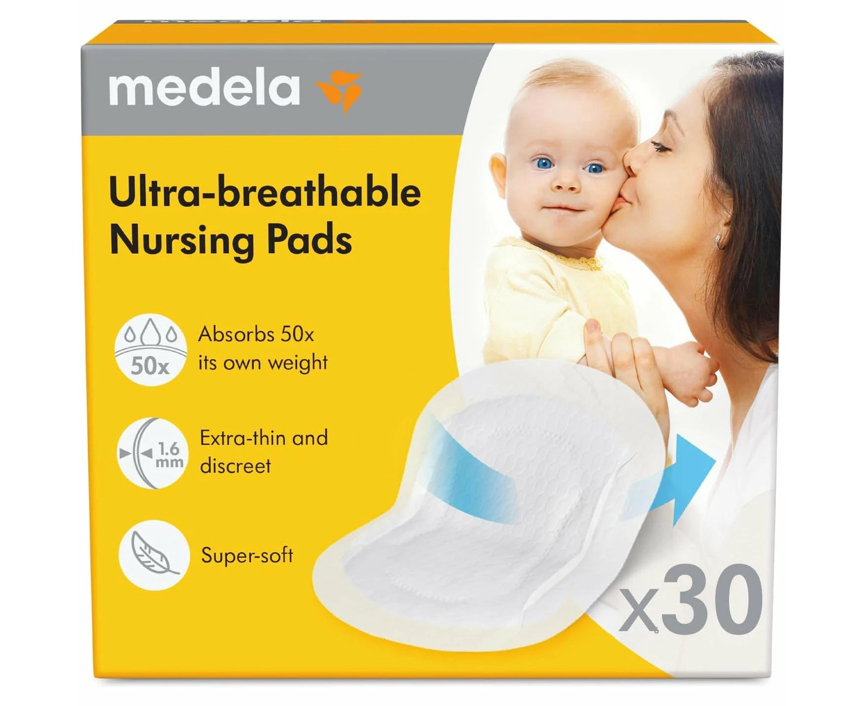 Medela Breathable Nursing Pads 30 Pack