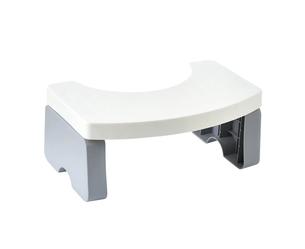 Squatty Toilet Step Stool Squat Potty Chair Foldable White