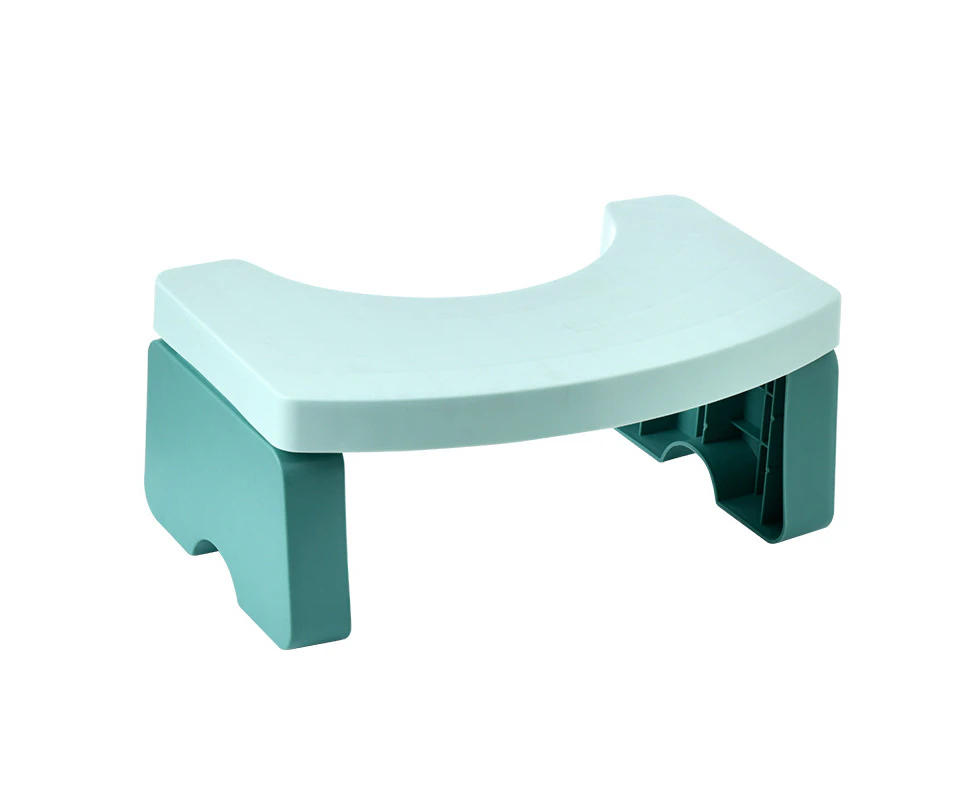 Squatty Toilet Step Stool Squat Potty Chair Foldable Green