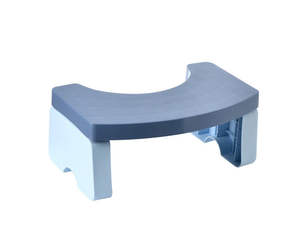 Squatty Toilet Step Stool Squat Potty Chair Foldable Blue