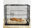 Pet Dog Cage Crate Kennel Cat Collapsible Metal Cages 36" Inch Playpen Pen