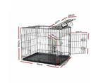 Pet Dog Cage Crate Kennel Cat Collapsible Metal Cages 36" Inch Playpen Pen