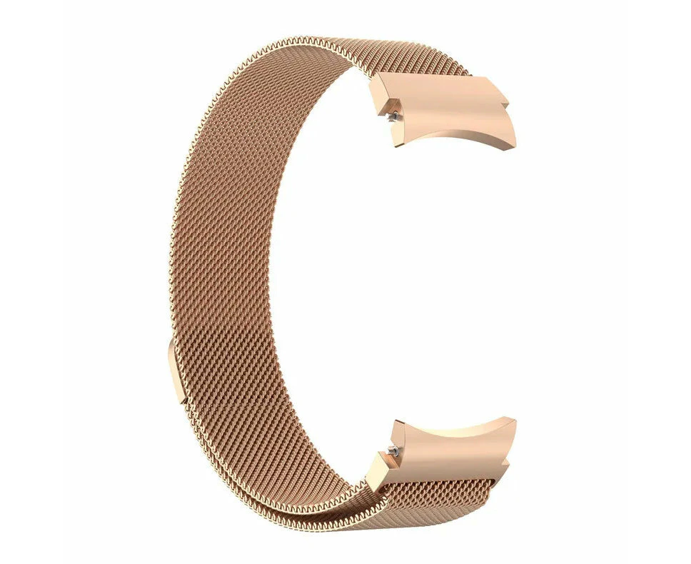 Metal Samsung Galaxy Watch 7 6 4 5 Pro Classic 40mm 44 mm Milanese Magnetic Band Rose Gold