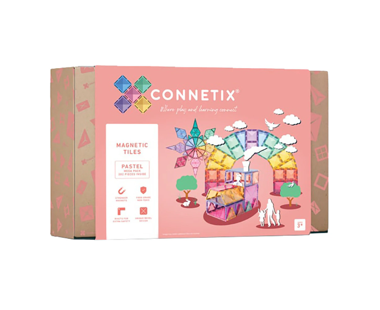 Connetix 202 Piece Pastel Mega Pack