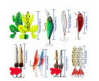 24 Days Fishing Lure Christmas Countdown Calendar Fishing Baits Set Advent Calendar