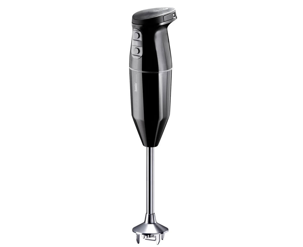 Bamix Cordless Plus Electric Handheld Blender Stainless Steel 36cm Black