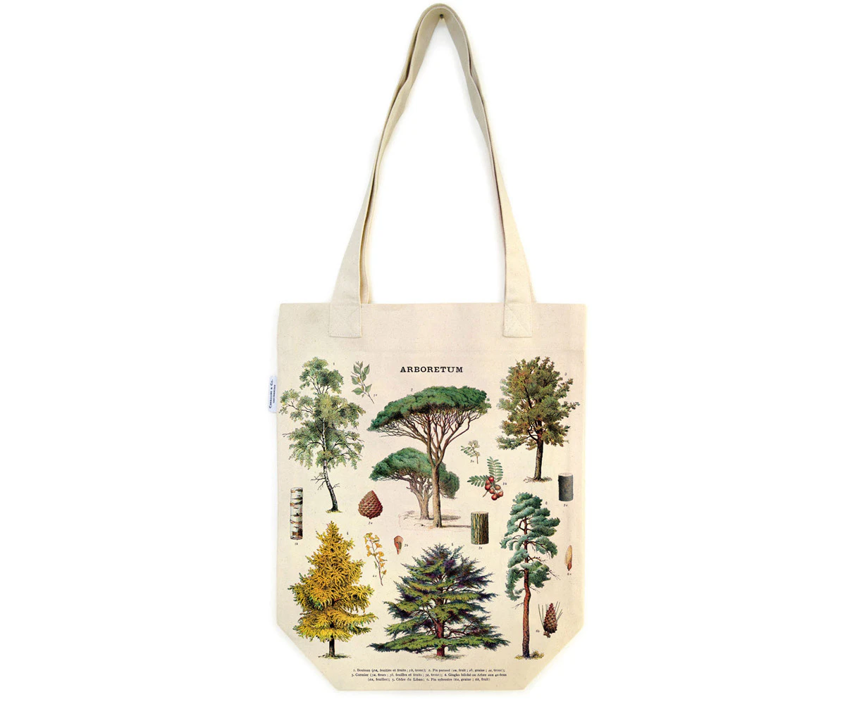 Cavallini Cotton Tote Bag Travel/Shopping Carry Handbag 33x40cm Arboretum