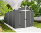 CANOPIA | Rubicon 2.37m x 5.28m Garden Shed - Dark Grey Polycarbonate Panels