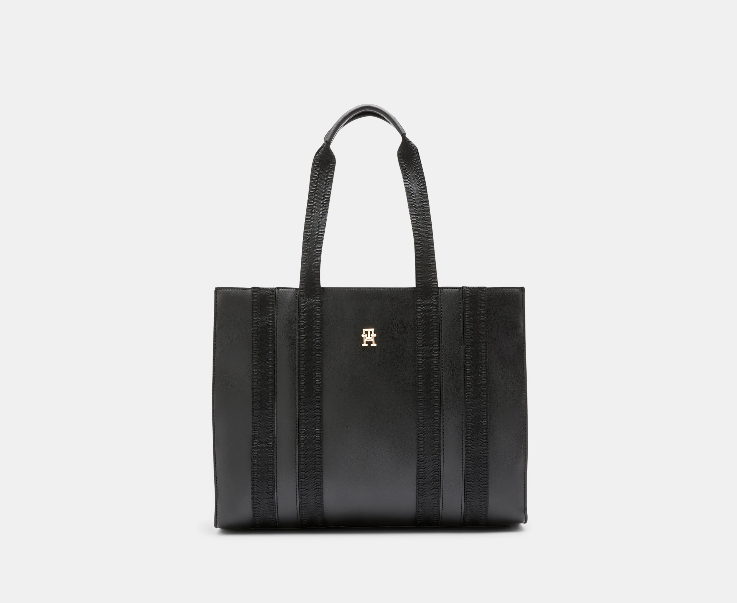 Tommy Hilfiger Identity Tote Bag - Black Tonal