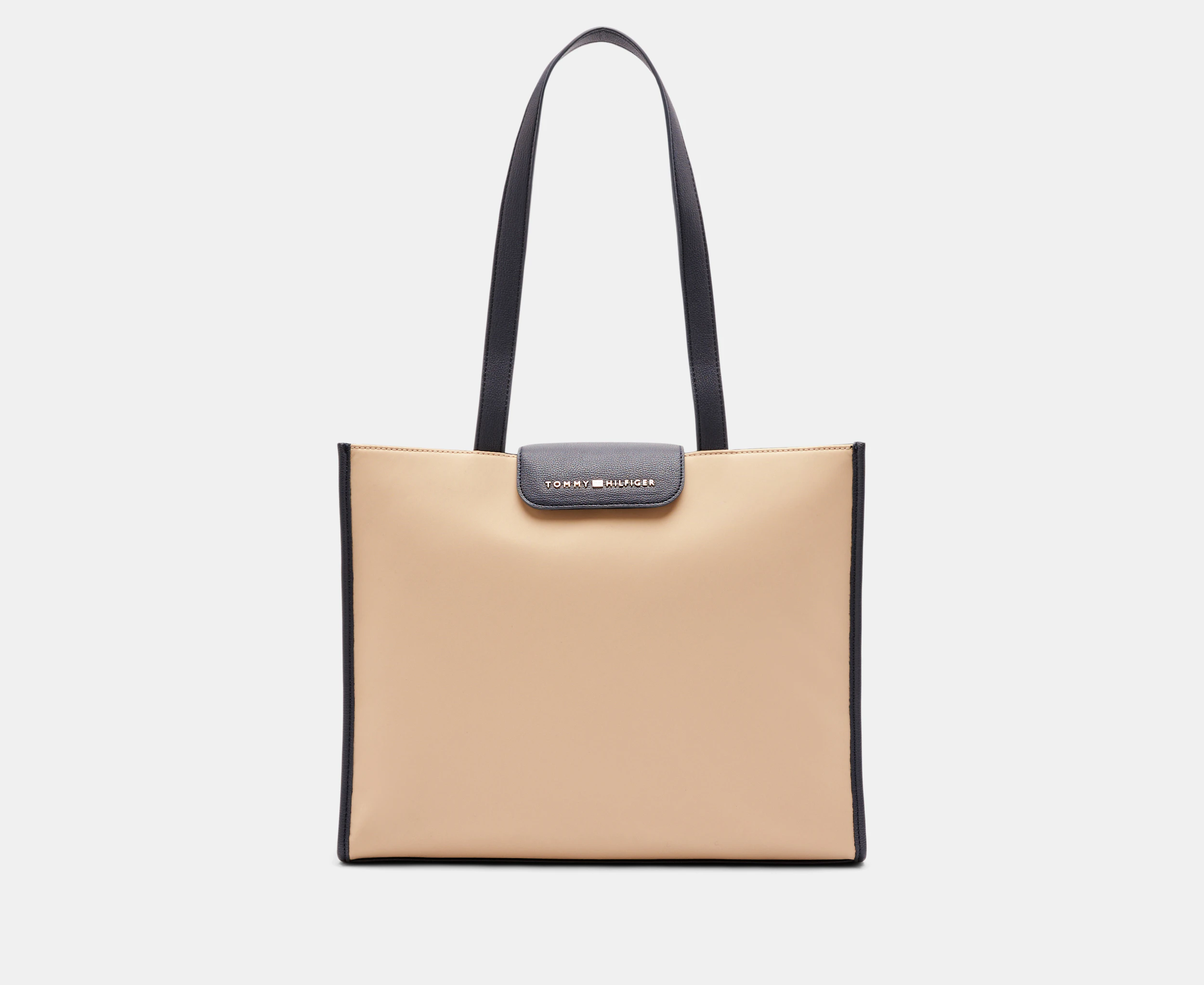 Tommy Hilfiger Gabriella CZ Tote Bag - Fawn/Tommy Navy