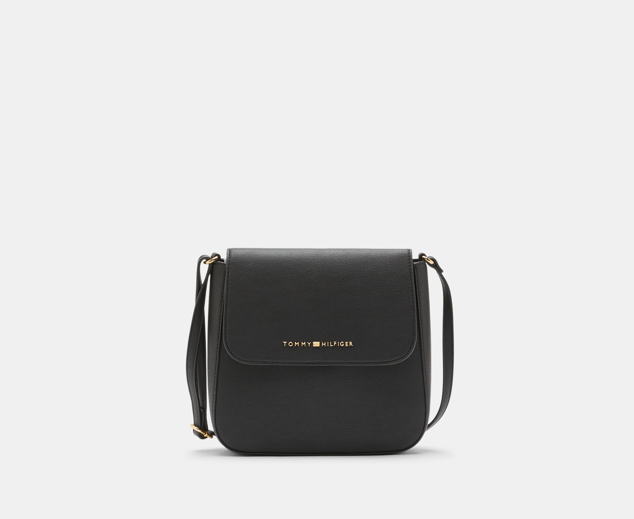 Tommy Hilfiger Sydney II North South Flap Crossbody Bag - Black