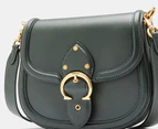 Coach Beat Glove Tanned Leather Saddle Bag - Amazon Green