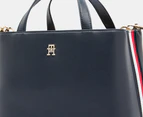 Tommy Hilfiger Essential Signature Tape Satchel Bag - Space Blue