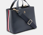 Tommy Hilfiger Essential Signature Tape Satchel Bag - Space Blue