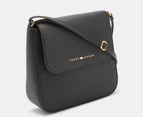 Tommy Hilfiger Sydney II North South Flap Crossbody Bag - Black