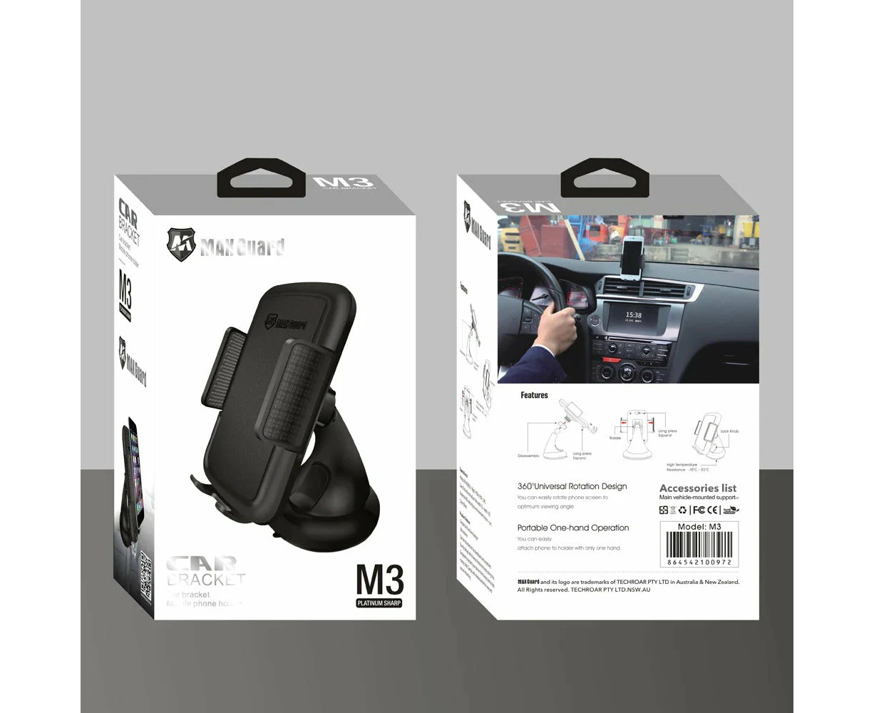 Maxguard M3 Universal Windscreen Car Holder (short)