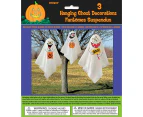 3 Hanging Ghost Decorations