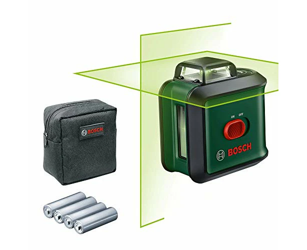 Bosch cross line laser UniversalLevel 360 (vertical + horizontal laser lines incl. 360° for alignment throughout the entire room)