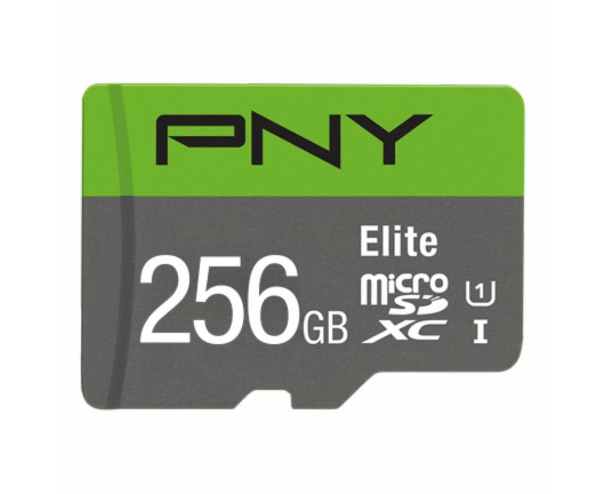 PNY Elite microSDXC card 256GB Class 10 UHS-I U1 100MB/s A1 V10