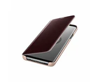 Samsung Clear View Cover Case and Stand for Galaxy S9 Plus - Rose Gold,EF-ZG965CFEGWW