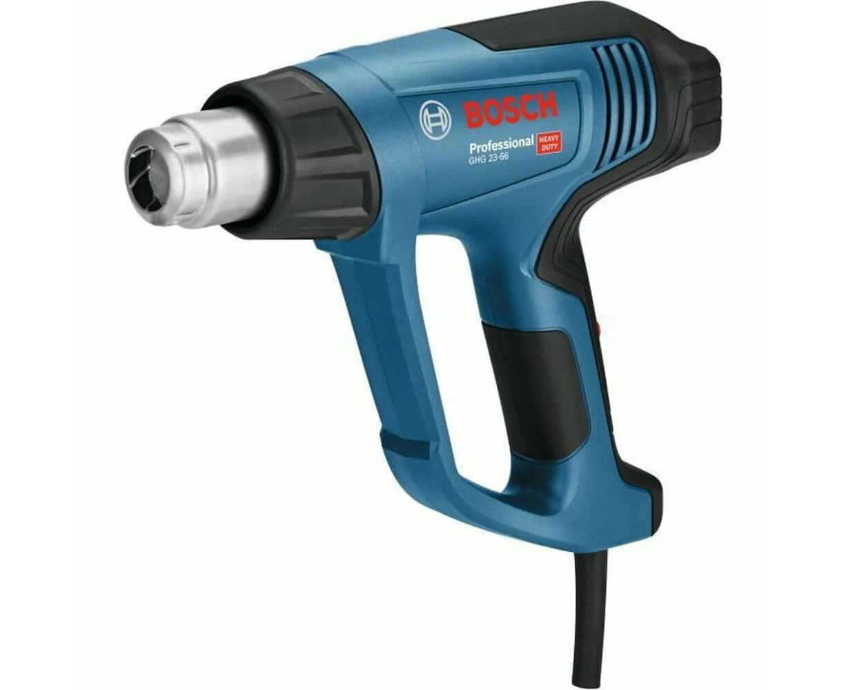 Bosch Professional GHG 23-66 heat gun (2,300 W, 50–650°C temperature range, display, 2 nozzles, in tool case)