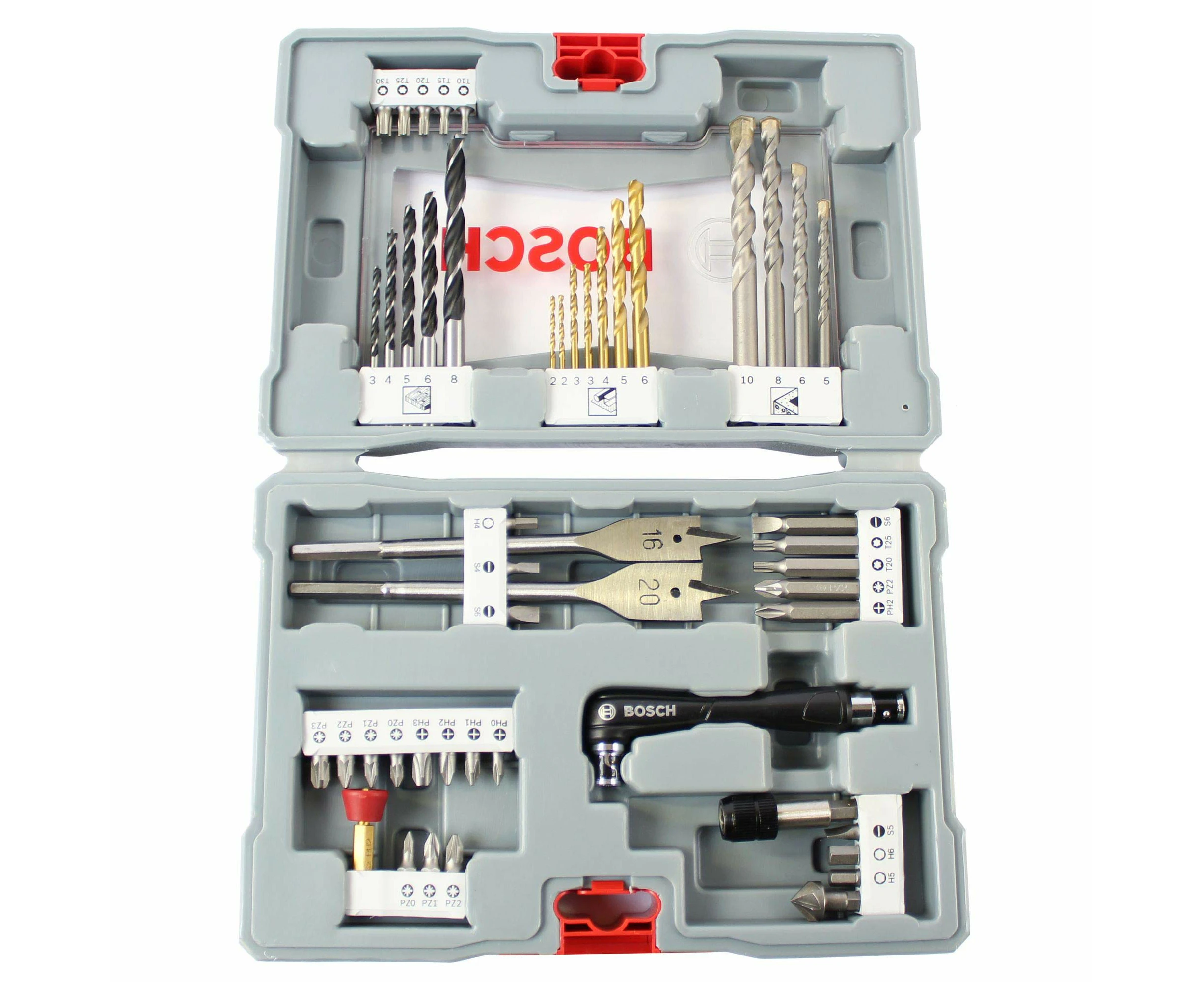 Bosch Professional 49 Pieces Premium X-Line Drill Bit and Screwdriver Bit Set (for wood, metal and stone, Accessories drill)