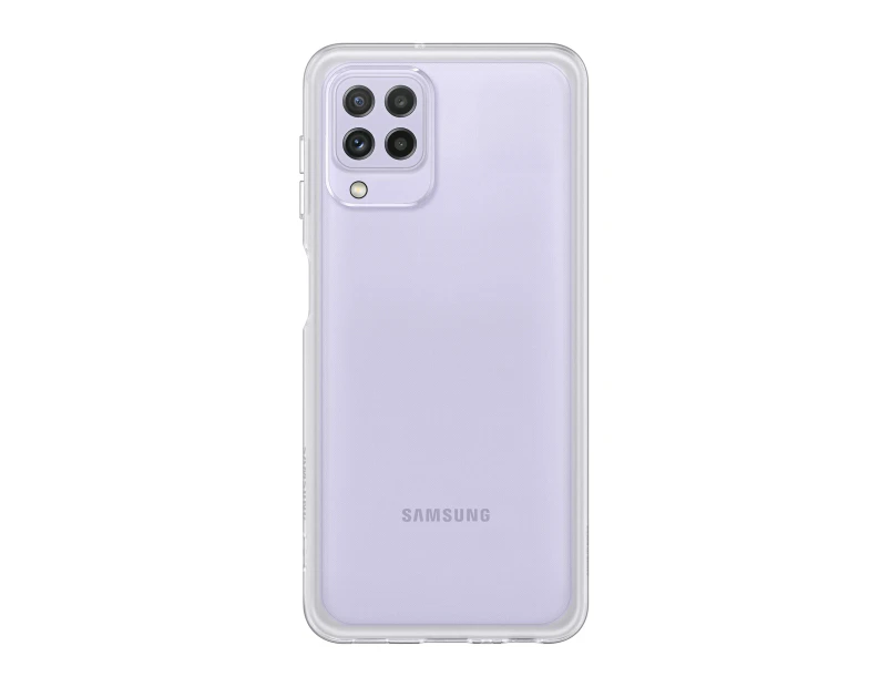 Samsung Soft Clear Smartphone Cover EF-QA225 for Galaxy A22 Mobile Phone Case, Extra Thin and Non-Slip Protective Case, Transparent