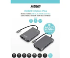 USB C Hub by Urban Factory Hubee Plus 100watt, Docking Station, Dual Monitor HDMI for Notebook/Laptop/Windows/MAC/IOS, Multiport Adapter, 4K HDMI, VGA, RJ4