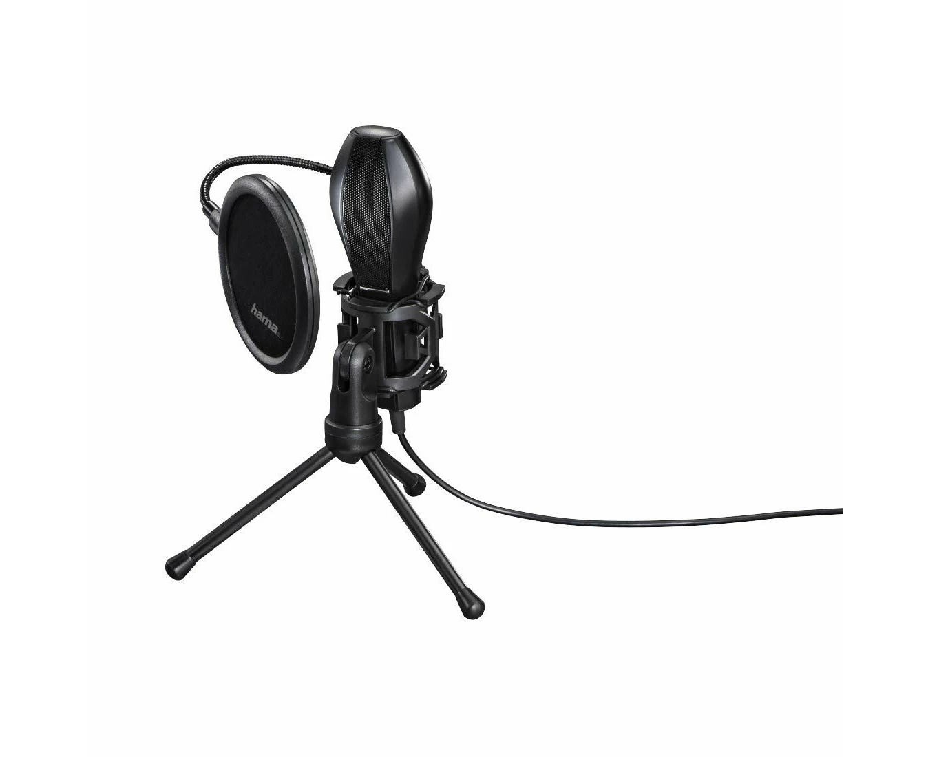 Hama-Microphone MIC-USB STREAM , Black