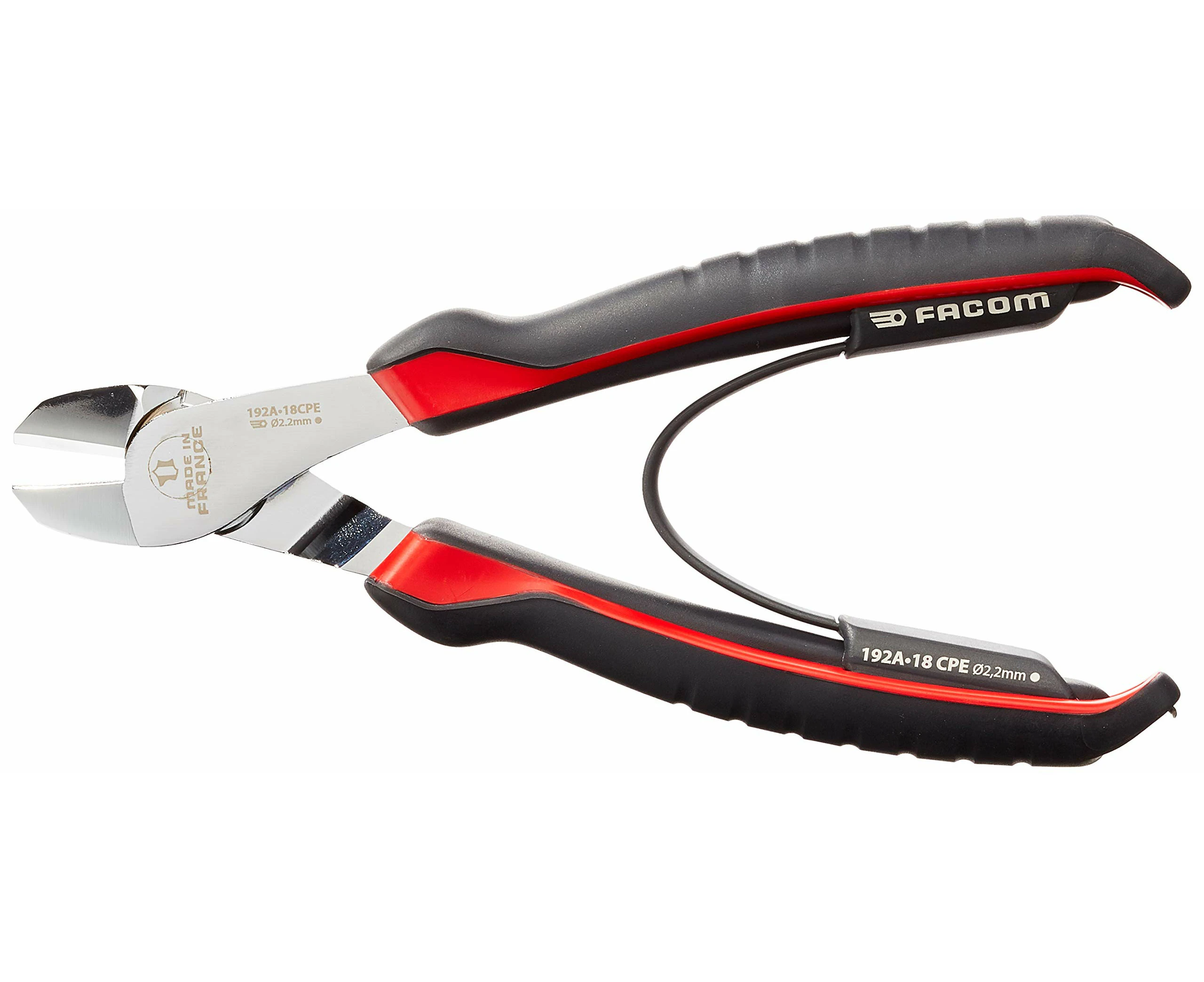 Facom SC.192 Cutting Pliers Diagonal 180 mm Rouge et Noir