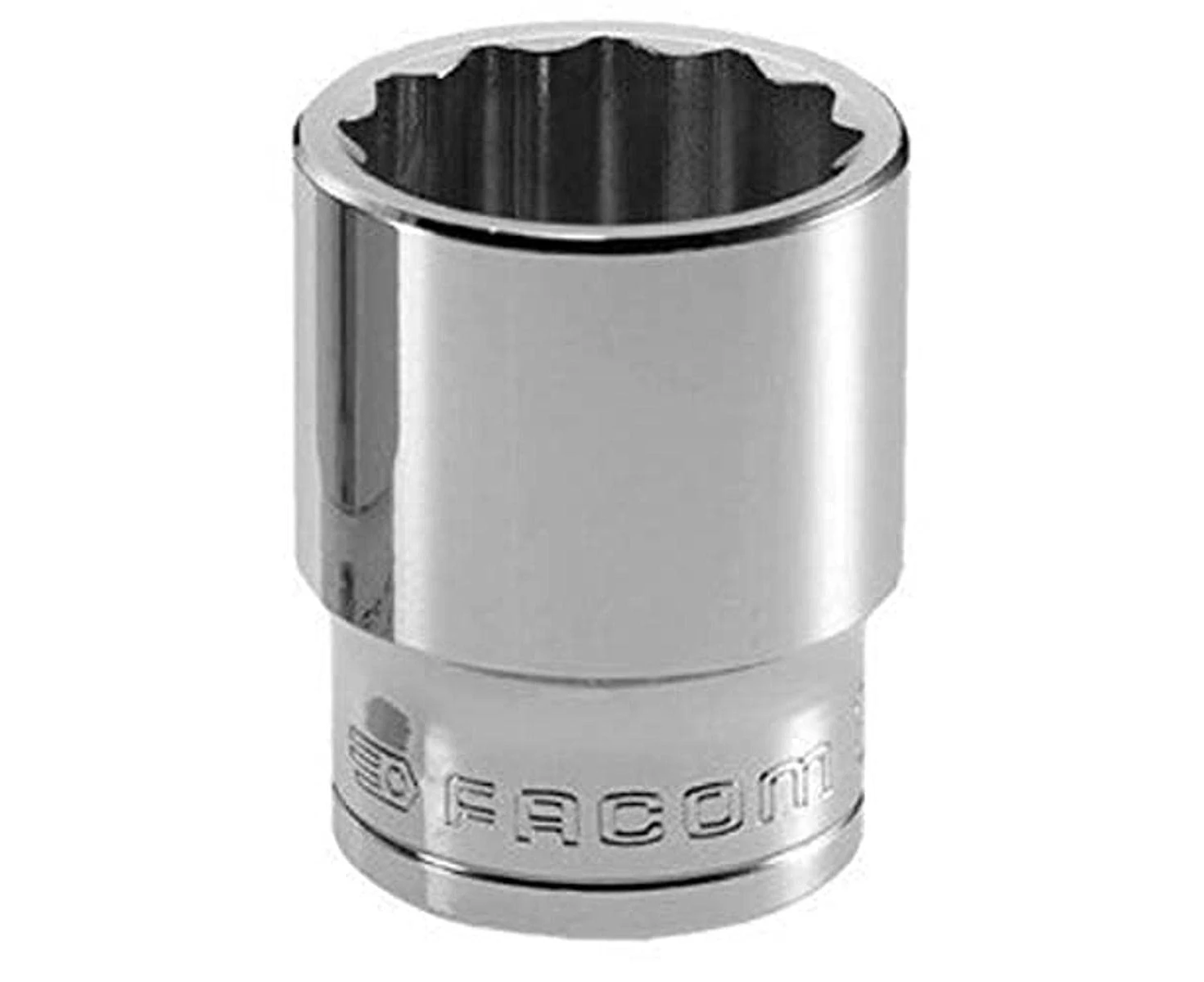 Facom SC.S Socket 0.5-Inch 12-Sided 24 mm Rouge et Noir