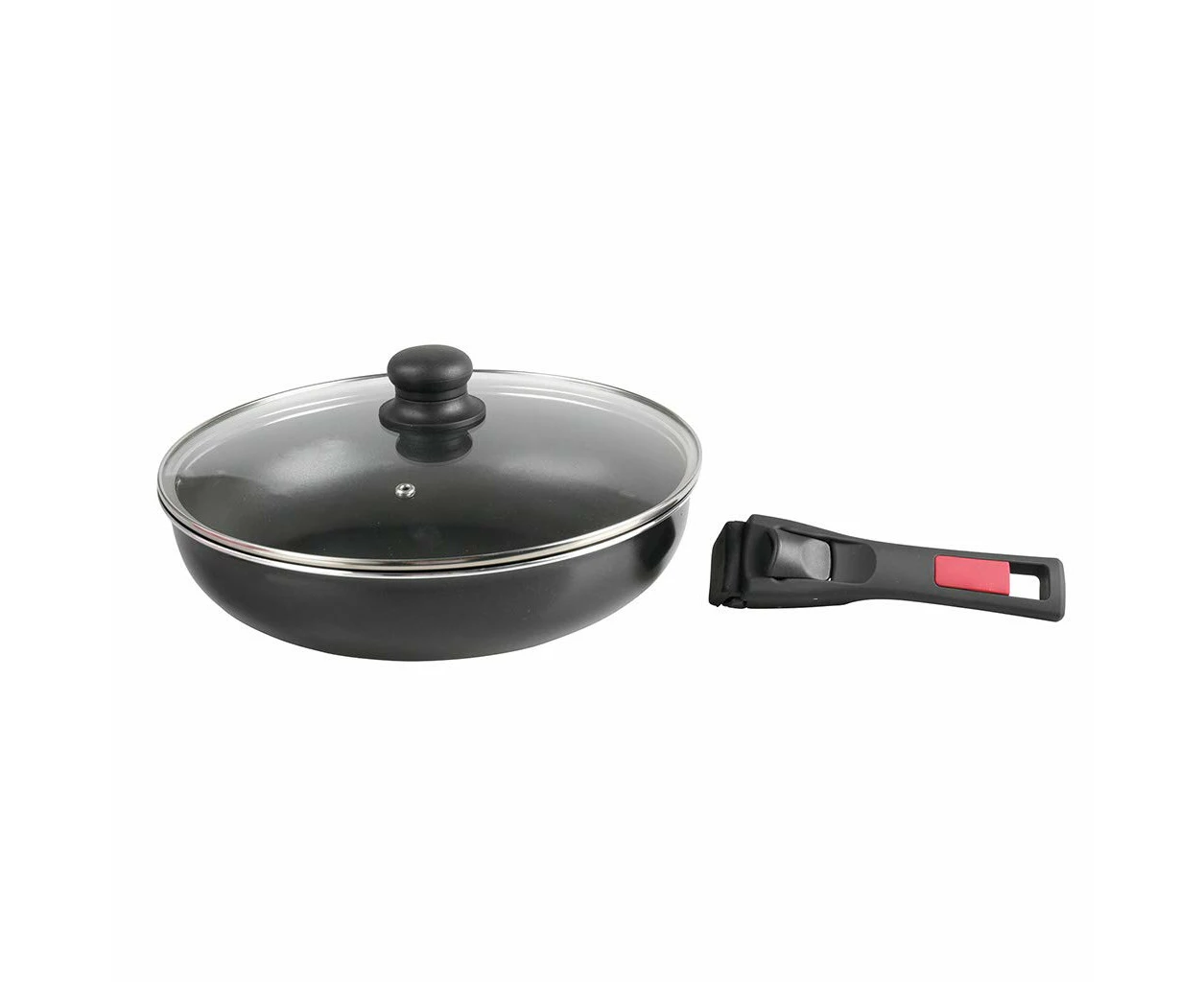 Sitram Fryer Pan with Removable Handle, Black